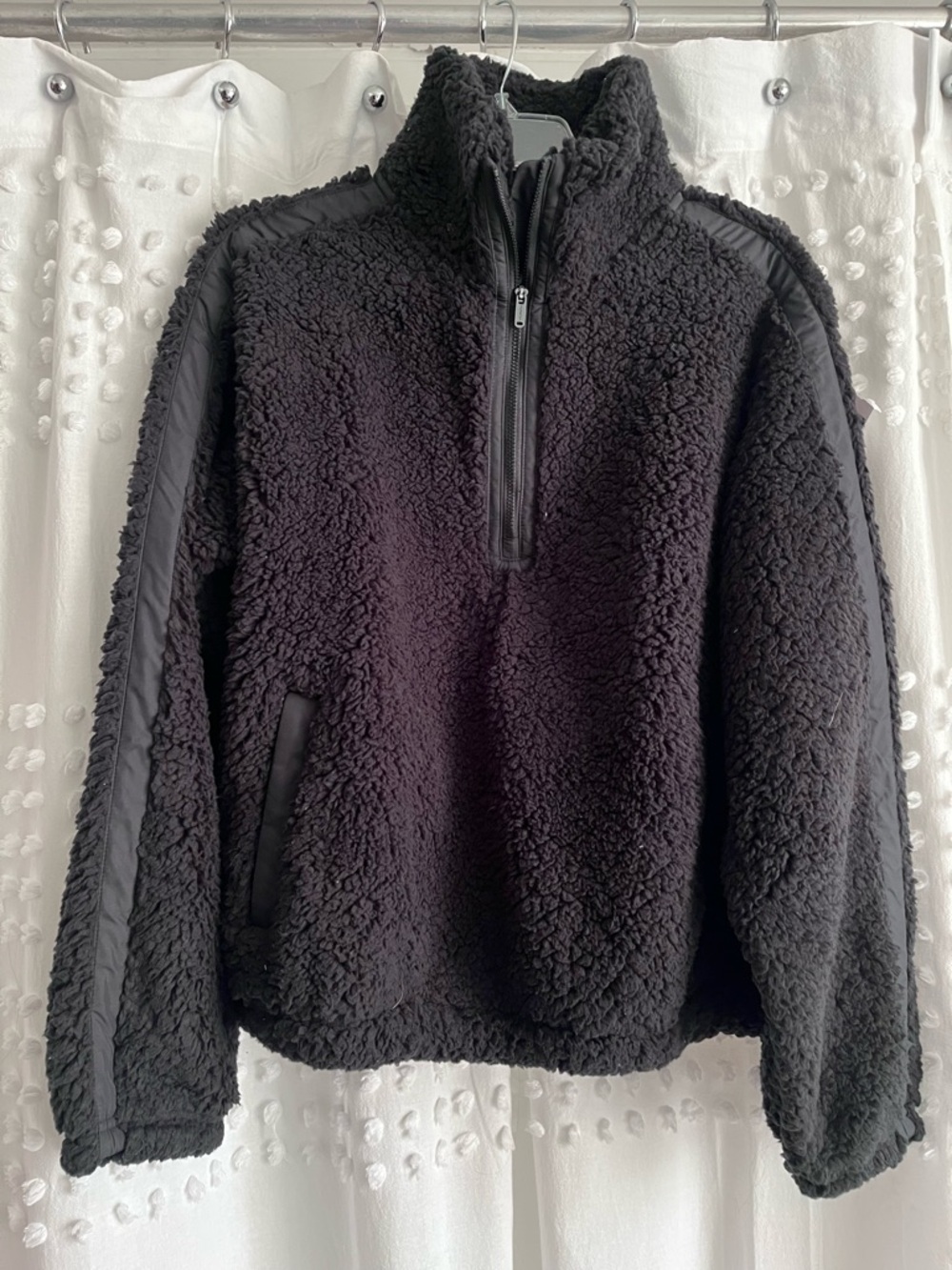 Athleta Black Cloud Fleece Sweatshirt M NWT